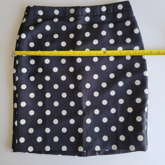LOFT Navy polkadot skirt - Picture 7 of 7
